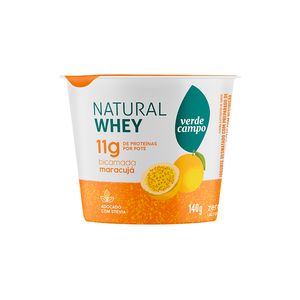 Iogurte Verde Campo Natural Whey 11g Maracujá 140g
