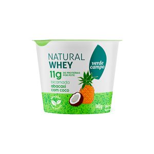 Iogurte Verde Campo Natural Whey 11g Abacaxi e Coco 140g
