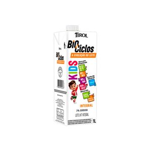 Leite Tirol Integral Vitaminas Kids L.V. 1l