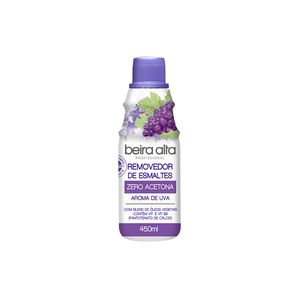 Removedor de Esmaltes Beira Alta Zero Acetona Uva 450ml