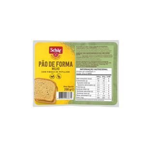 Pão De Forma Schar Milho Com Psyllium Sem Glúten 200g