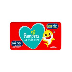 Fralda Pampers Supersequinha Xxg com 50un