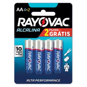 Pilha Rayovac Alcalina Pequena Leve 6 Pague 4Unidades