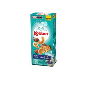 Cereal Barras Kobber Castanha com Chocolate 60g