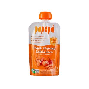 Papinha Papapá Orgânica Maçã, Batata Doce e Cenoura 100g