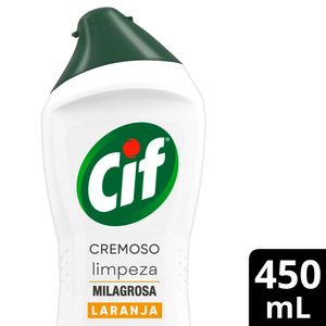 CIF Cremoso Limpeza Milagrosa Laranja para casa 450ml