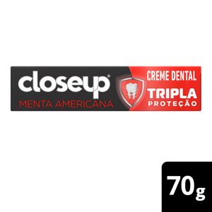 Creme Dental Close Up Tripla Proteção Menta Americana 70g