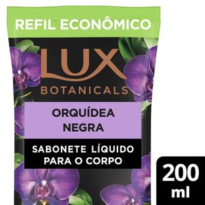 Sabonete Líquido Refil Corporal Lux Botanicals Orquídea Negra 200ml