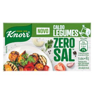 Caldo Knorr Tablete Legumes Zero Sal 48g