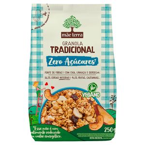 Granola Mãe Terra Vegano Zero Açucar Tradicional 250g