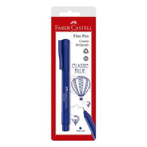 Caneta Faber Castell Fine Pen Azul
