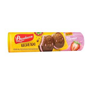 Biscoito Bauducco Recheado Morango 140g