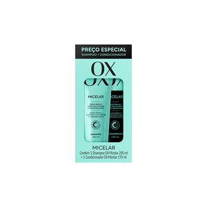 Shampoo 200ml + Condicionador 170ml Ox Micelar un