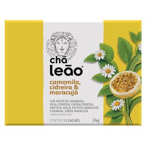 Chá Matte Leão Camomila, Cidreira e Maracujá 24g