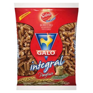 Macarrão Galo Sêmola Parafuso Integral 500g