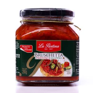 Conserva Vegetal La Pastina Bruschetta Pimentão e Jalapeno 280g