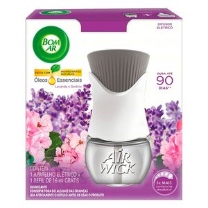 Aparelho Elétrico Bom Ar Lavanda e Gerânio +Refil 16ml
