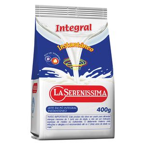 Leite em Pó La Sereníssima Integral Instantâneo 400g