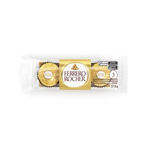 Bombom Ferrero Rocher com 03 Unidades 37,5gr