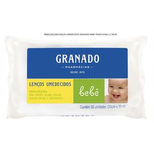 Lenços Umedecidos Granado Bebè Tradicional com 50Unidades