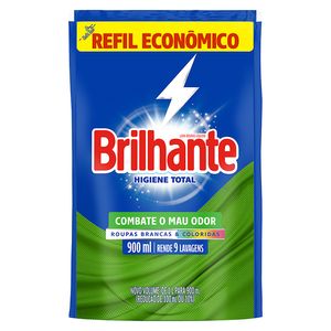 Lava Roupas Brilhante Higiene Total Refil 900ml