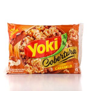 Pipoca de Microondas Yoki com Cobertura Caramelo 160g