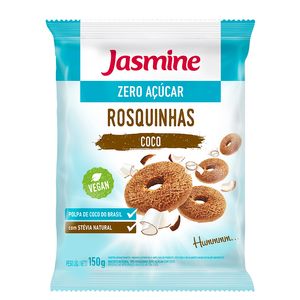Rosquinha Jasmine Integral Vegana Zero Açúcar Coco 120gr