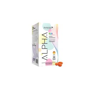Suplemento Alimentar Pura Vida Alpha Kids Citrus com 150 Cápsulas un