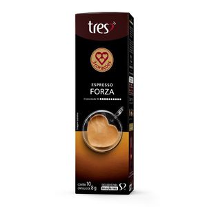 Café Três Forza com 10 Cápsulas 80g