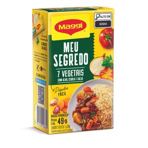 Tempero Maggi Meu Segredo Dissolve Facil 7 Vegetais 49g