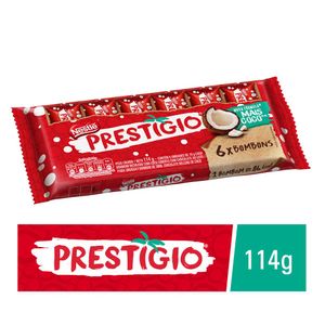 Chocolate Nestlé Prestigio ao Leite 114g