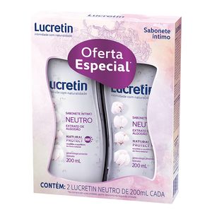 Sabonete Líquido Intimo Monange Lucretin com 2un 200ml