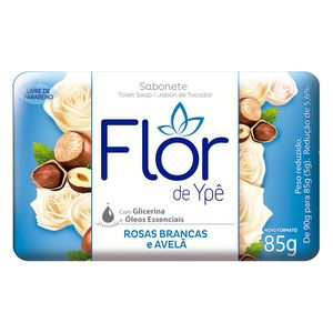 Sabonete Flor de Ypê Rosas Brancas e Avelã 85 g