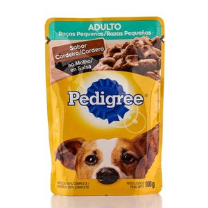 Alimento para Cães Pedigree Cordeiro Adulto Raças Pequenas Sachê 100g