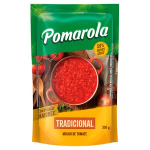 Molho Tomate Pomarola Tradicional Sachê 300g
