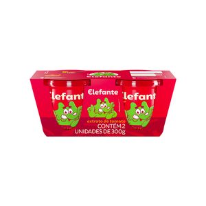 Extrato Tomate Elefante Conjunto com 2un 300g