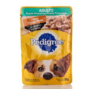 Alimento para Cães Pedigree Frango Adulto Raças Pequenas Sachê 100g