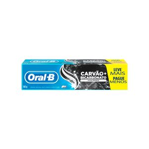 Creme Dental Oral B Extra Branco Bicarbonato Sódio Carvão Lv + Pg - 140g