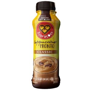 Bebida Lactea 3 Corações Cappuccino Pronto Classic 260ml
