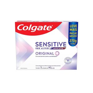 Creme Dental Colgate Sensitive Pro Alivio Imediato Lv+ Pg- com 3un 90g