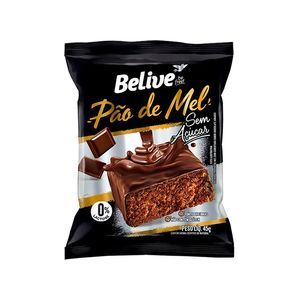 Pão de Mel Belive Zero Açucar Zero Lactose e Sem Gluten 45g