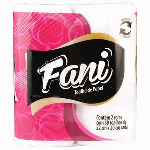 Toalha Papel Fani 22 X 20cm 2rl