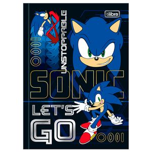 Caderno Brochura Tilibra Universitário Capa Dura Sonic 80 Folhas Un