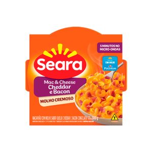 Mac & Cheese Seara Cheddar e Bacon 300g