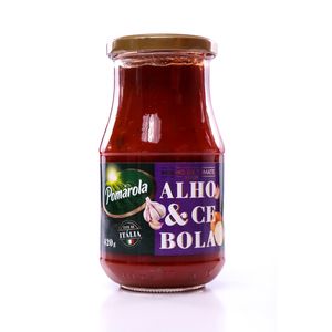 Molho Tomate Pomarola Cebola e Alho Vidro 420g