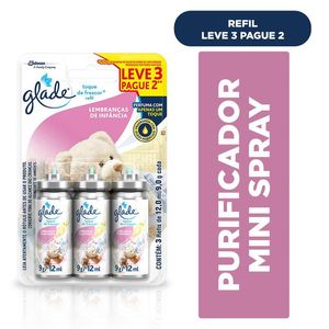Odorizador Glade Toque Frescor Lembranças de Infância Refil Leve 3 Pague 2un