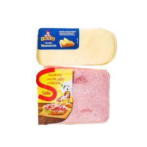 Kit Fácil Presunto Sadia + Mussarela Tirolez 1 Unidade 412g