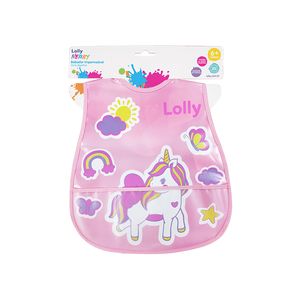 Babador Lolly Impermeável Rosa un