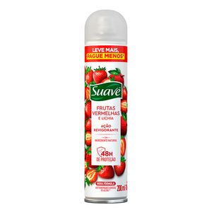 Desodorante Suave Frutas Vermelhas e Lichia Aerosol Lv+ Pg- 200ml