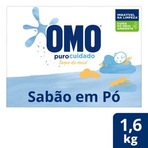 Lava Roupas Omo Puro Cuidado 1,6kg